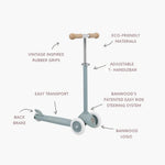 Banwood Eco Scooter Step - Met Mandje - Teal