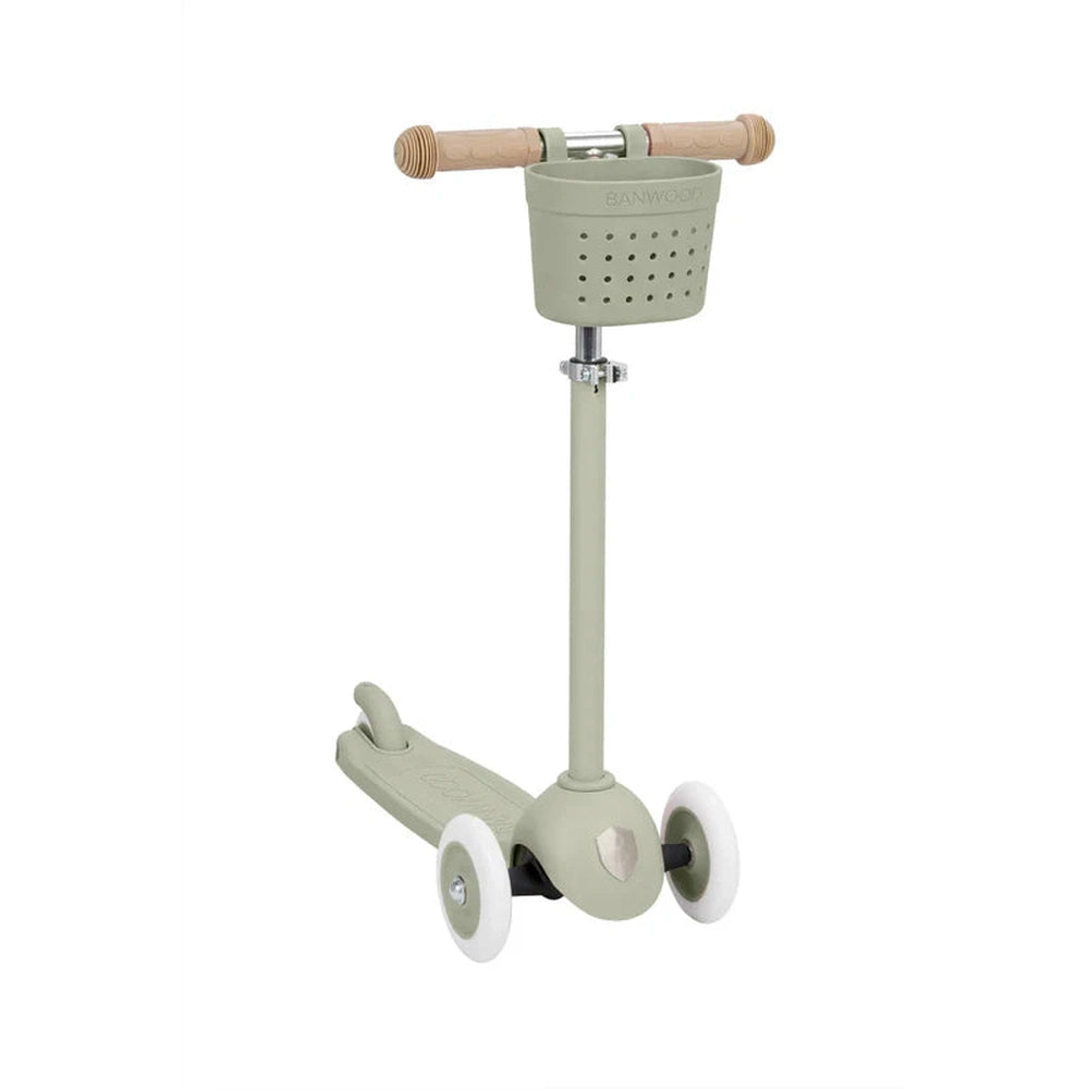 Banwood Eco Scooter Step avec panier - Olive