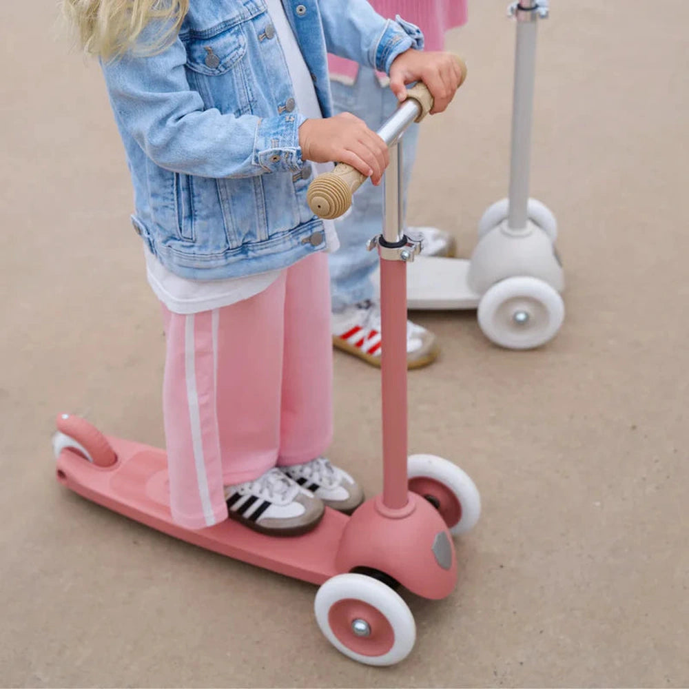 Banwood Eco Scooter Step - Met Mandje - Raspberry