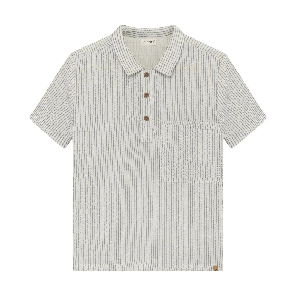Minymo Shirt met Korte Mouwen - Gestreept
