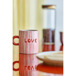 Bloomingville Tasse Cherish en grès - rose