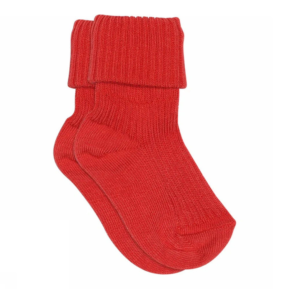 MPkids Cotton Rib Baby Socks - Rood