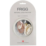 Frigg Speen Daisy Blooming Silicone 2-Pack 6-18 Maanden - Biscuit/Cream