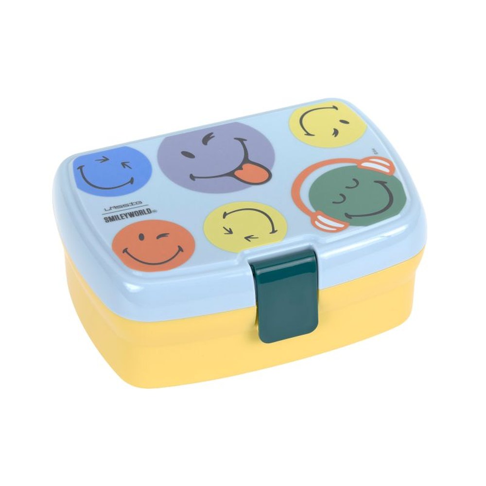 Lässig Lunchbox Smiley World - Blue