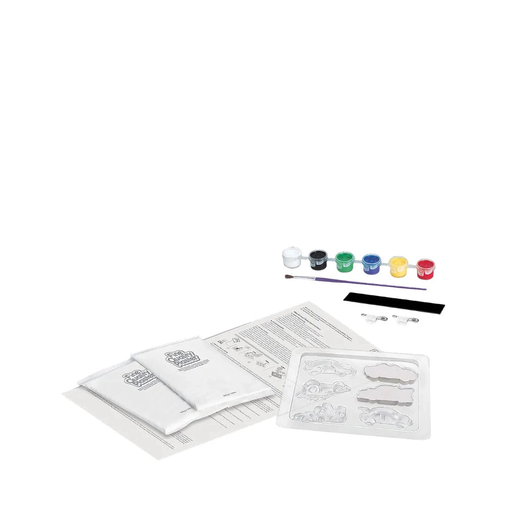 4M Mould and Paint Magnets and Badges - Racers