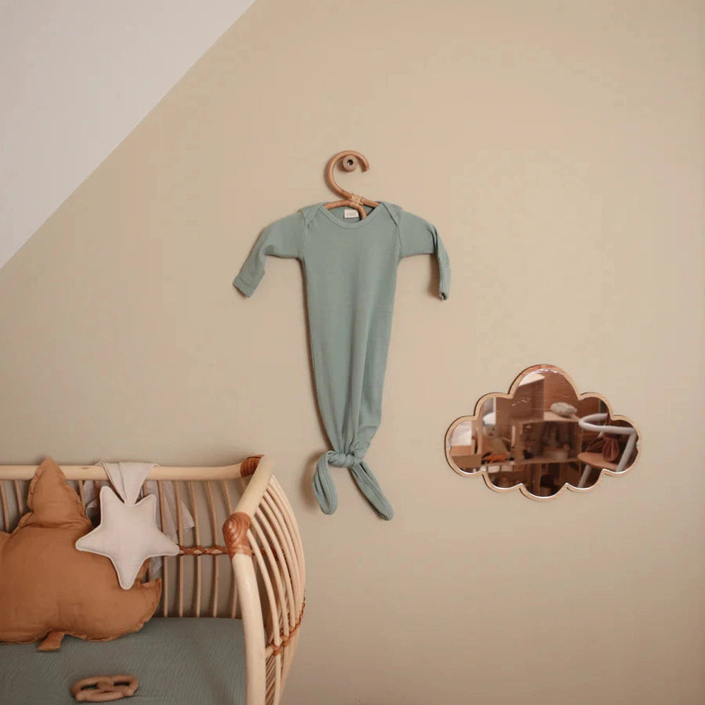 Mushie Robe côtelée nouée pour bébé 0-3 mois - Roman Green