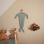 Mushie Robe côtelée nouée pour bébé 0-3 mois - Roman Green