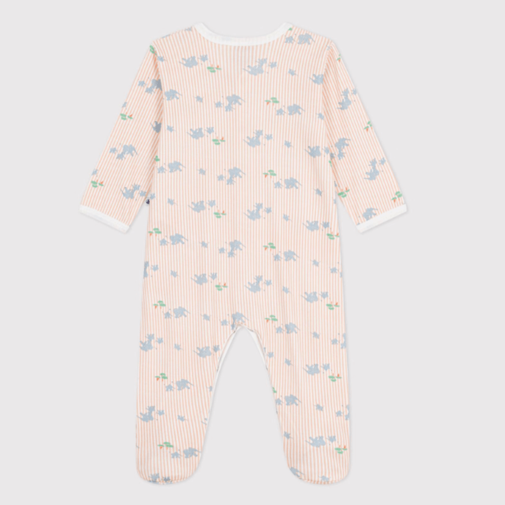 Petit Bateau Katoenen babypyjama met olifantenprint