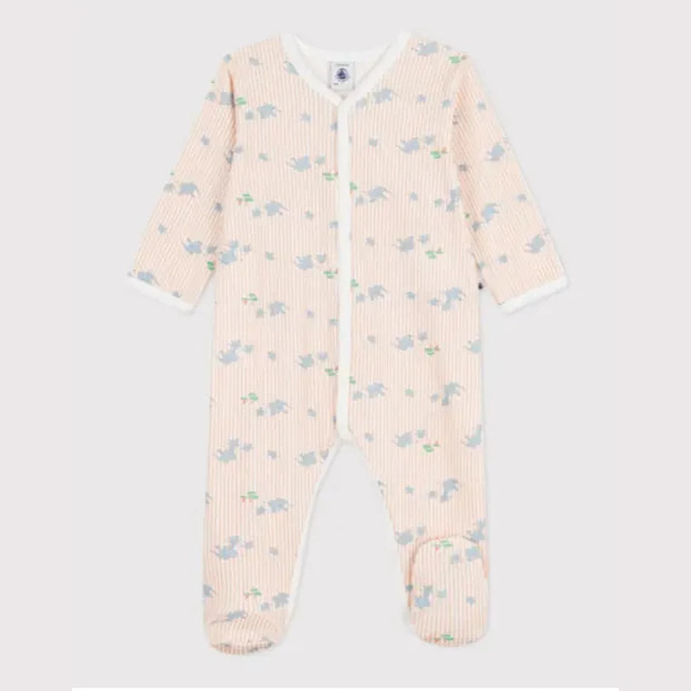 Petit Bateau Katoenen babypyjama met olifantenprint