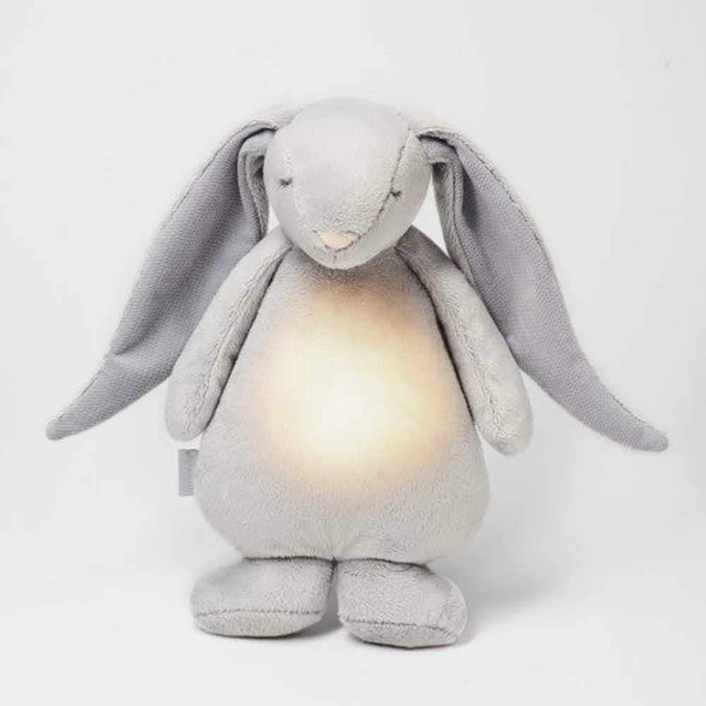 Peluche Moonie - The Humming Rabbit 2.0 - Argent | Peluche à bruit blanc avec veilleuse