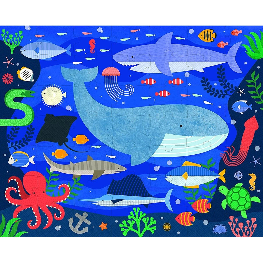 Petit Collage Dubbelzijdige Puzzel In Etui Met Rits - Under The Sea