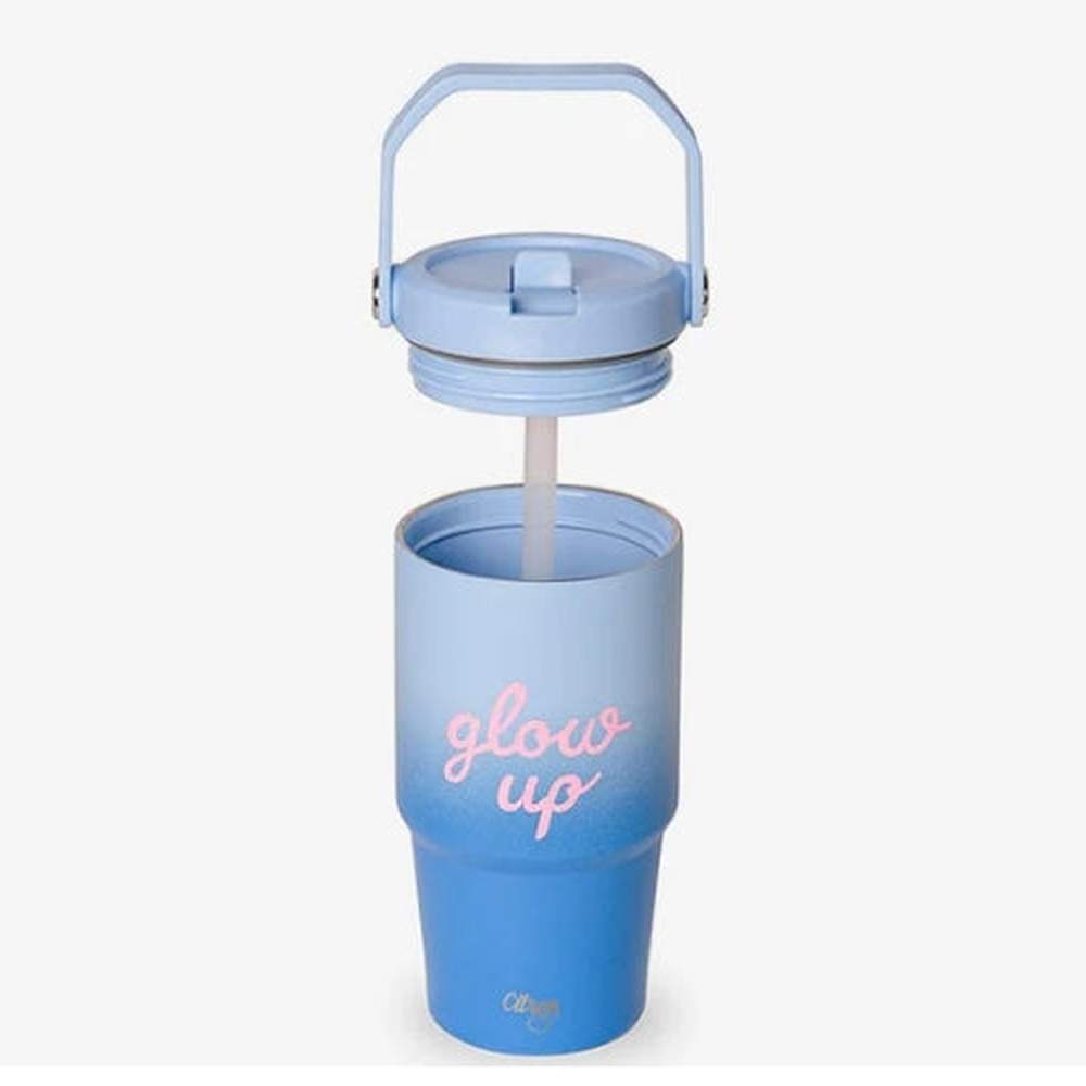 Citron Geïsoleerde Drinkbeker 600ml - Blauw Glow Up