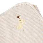 Little Dutch Badcape Newborn Naturals 75 x 75cm - Baby Bunny