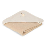 Little Dutch Badcape Newborn Naturals 75 x 75cm - Baby Bunny