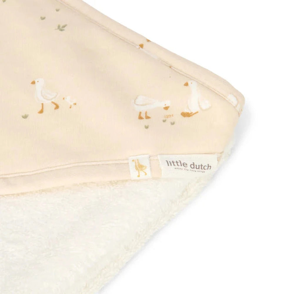 Little Dutch Badcape Newborn Naturals 75 x 75cm - Little Goose