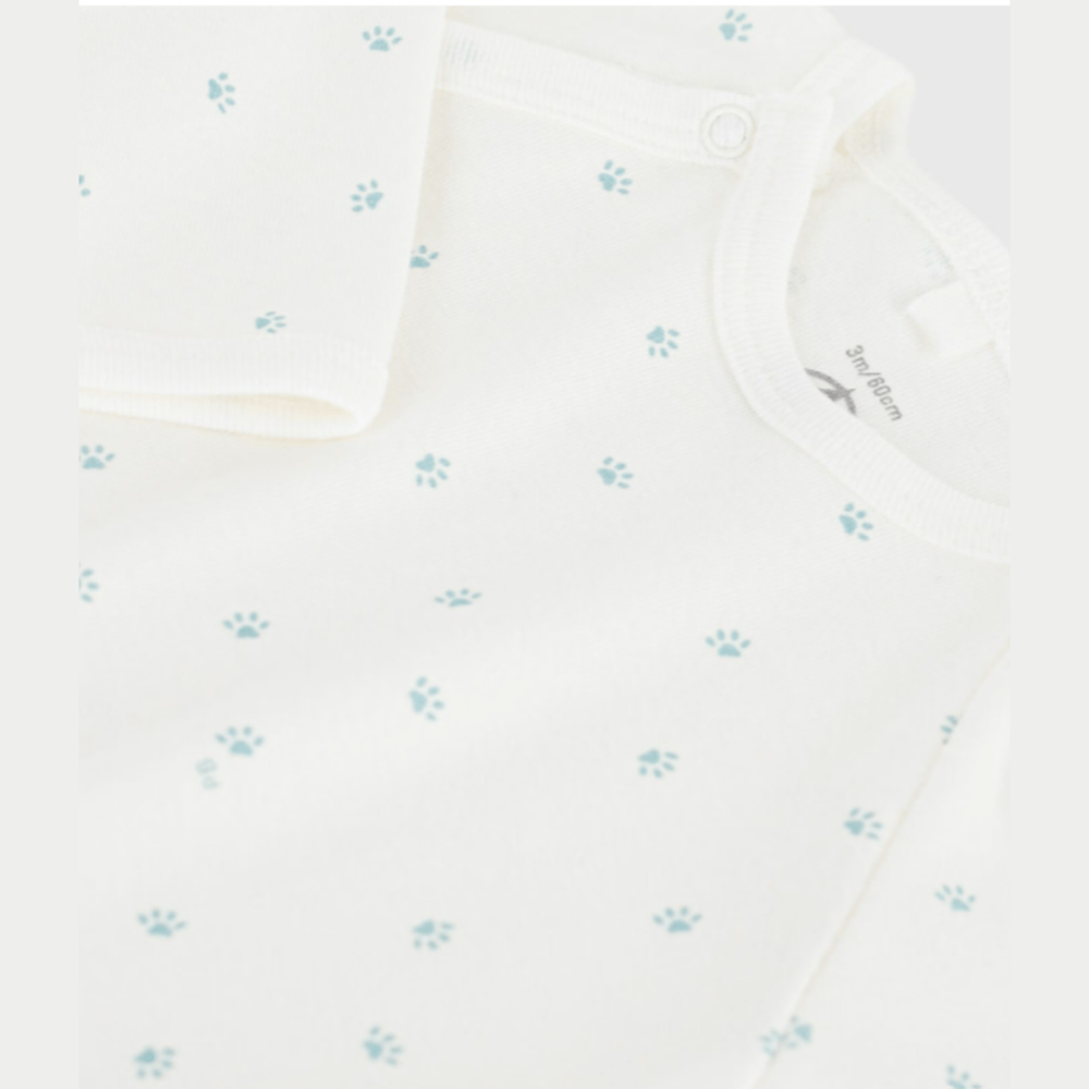 Petit Bateau | Katoenen babypyjama met pootjesprint