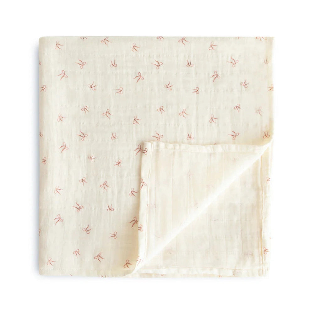 Mushie Swaddle - 120x120cm - Strikjes