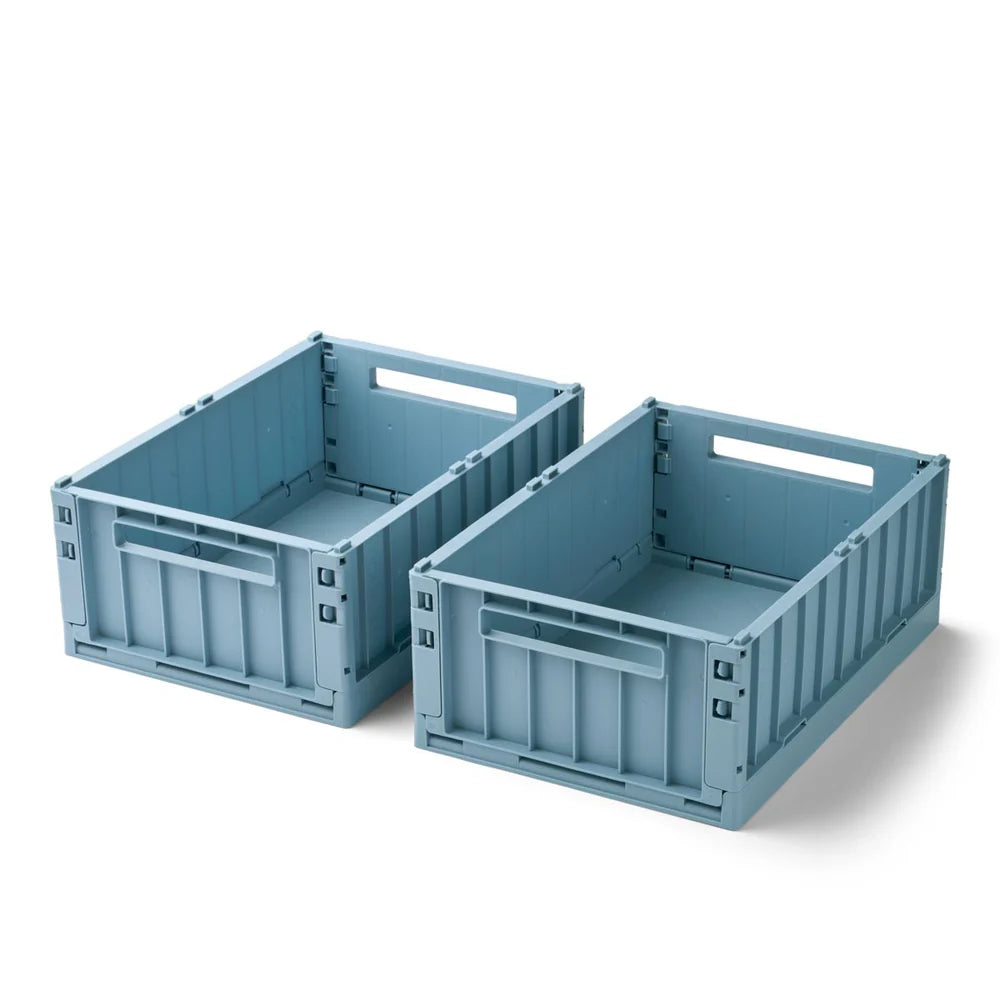 Liewood Weston petite boîte de rangement, lot de 2 - Bleu plage