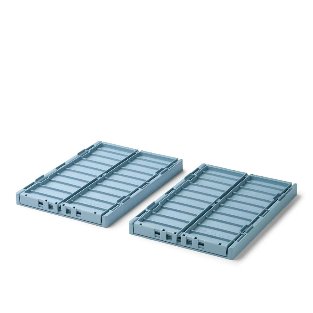 Boîte de rangement moyenne Liewood Weston, lot de 2 - Bleu plage