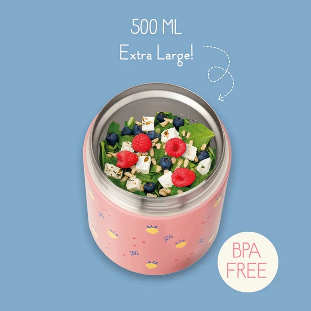Fresk Bewaarpot/Thermos Voedselcontainer / Food Jar 500ml - Butterfly
