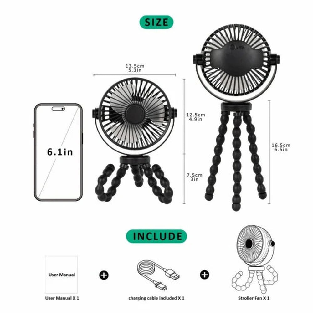 Ventilateur rechargeable Titaniumbaby