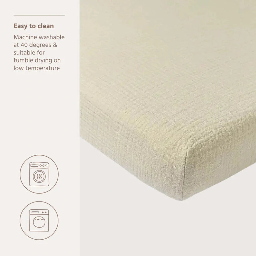 Meyco Hoeslaken Pre-Washed Hydrofiel 70x140cm - Soft Sand