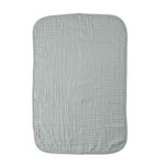 Leander Tetradoek Biologische Mousseline, 2-pack - Pearl Grey / Sage Green