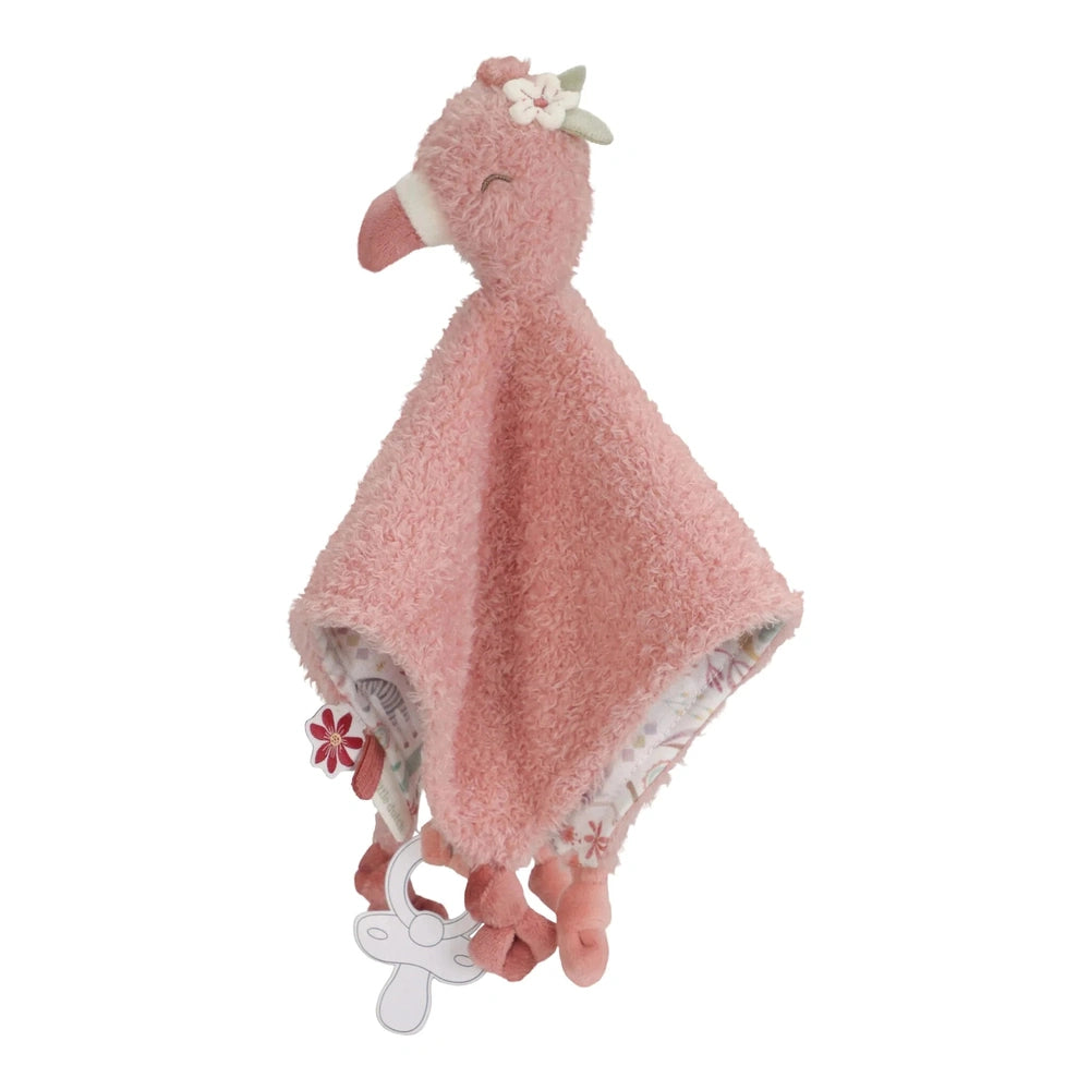 Little Dutch Safari Friends Knuffeldoekje Flamingo - Roze