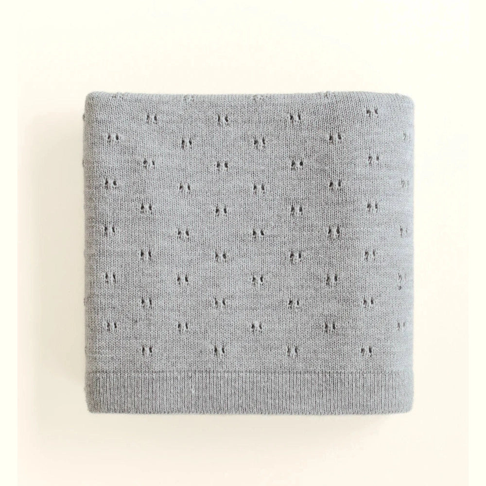 Hvid Blanket Bibi - Grey