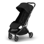 Uppababy Minu V3 Compact Stroller Jake Charcoal Carbon Frame Met Zwart Leer