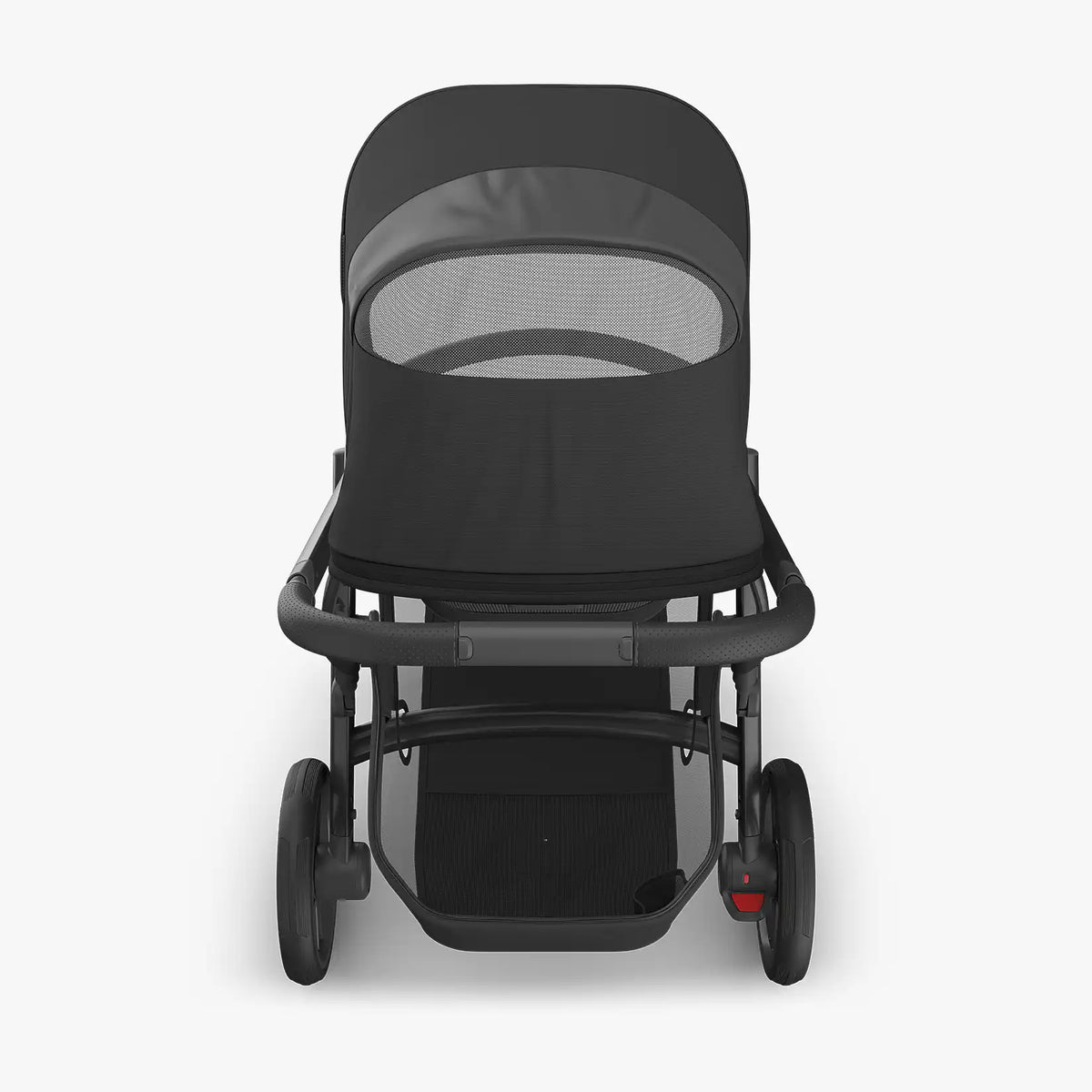 Uppababy Vista V3 Kinderwagen Jake - Zwart - Carbon Frame Met Zwart Leer Nieuw: Leverbaar Juli 2026
