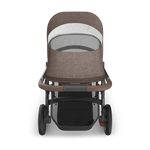 Uppababy Vista V3 Kinderwagen Owen - Mocha Mélange - Carbon Frame Met Kastanje Bruin Leer