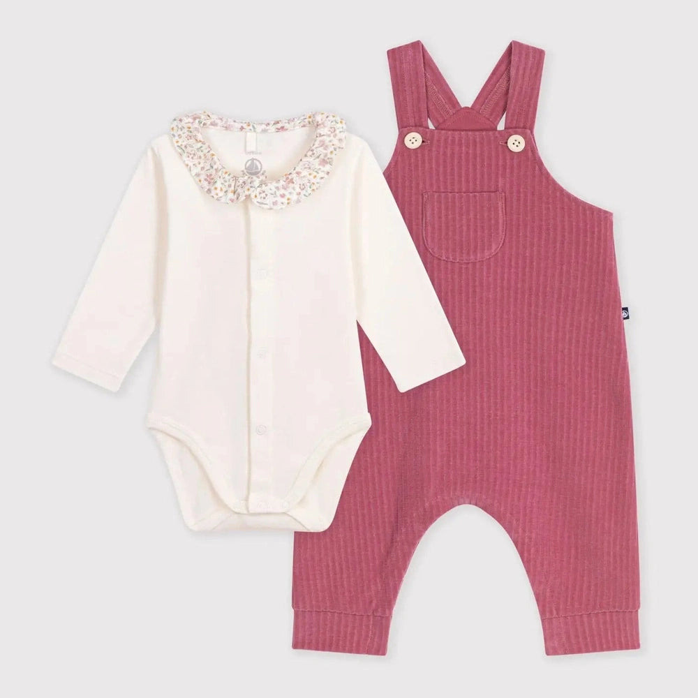 Petit Bateau Tuinbroek Set - Roze