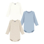 Petit Bateau 3 Bodies Amerikaanse Hals Lange Mouwen - Multicolor