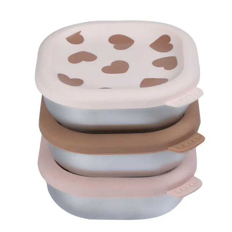 Béaba RVS Snack Doosjes Multi-Use X3 - Biglove