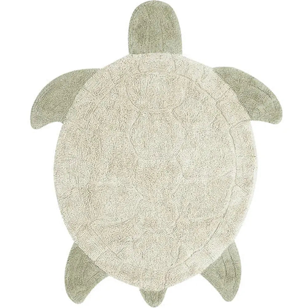 Lorena Canals Wasbaar Vloerkleed Met Zeeschildpadmotief 110 x 130 cm