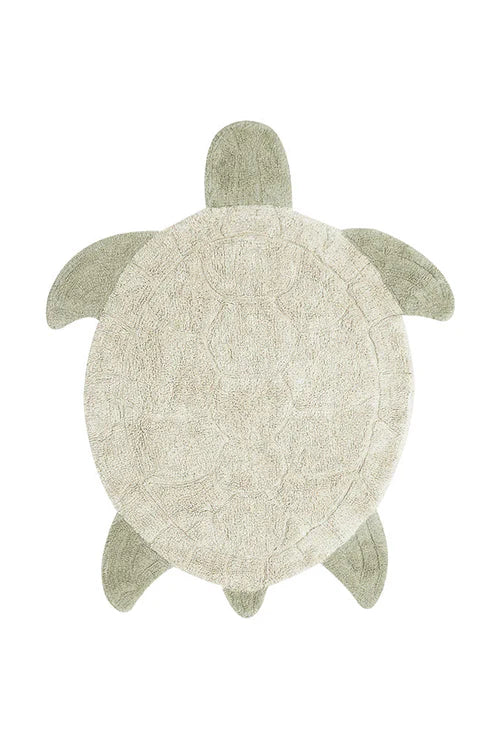 Lorena Canals Wasbaar Vloerkleed Met Zeeschildpadmotief 110 x 130 cm