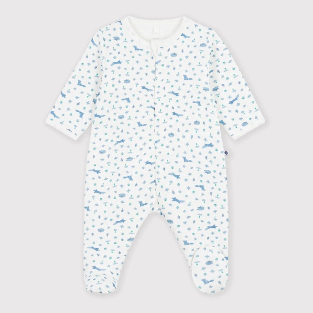 Petit Bateau Slaappakje Met Rits - Wit