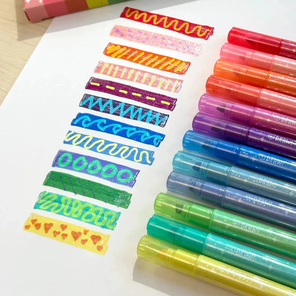 ooly Switch-Eroo Glitter Kleurveranderende Stiften – Set van 12