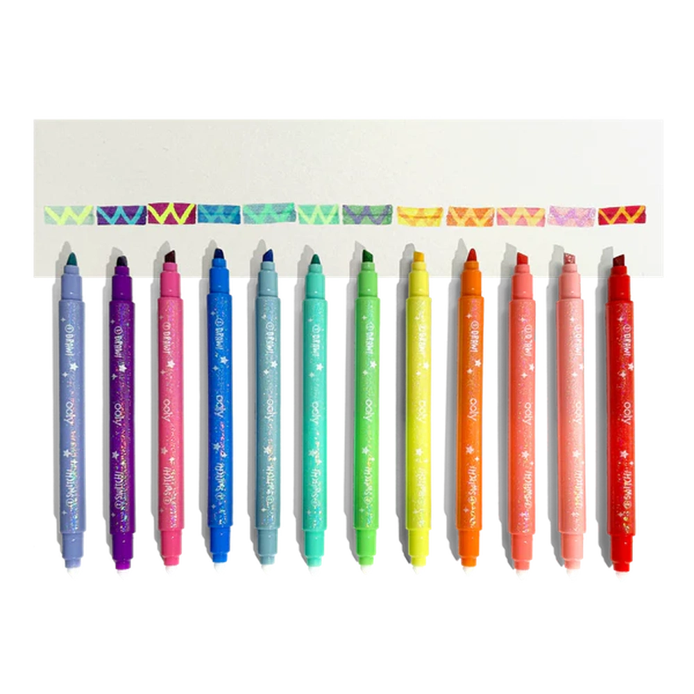 ooly Switch-Eroo Glitter Kleurveranderende Stiften – Set van 12