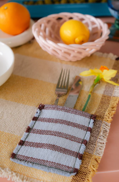 Lorena Canals Handloom Placemats Pocket Honey Set of 2