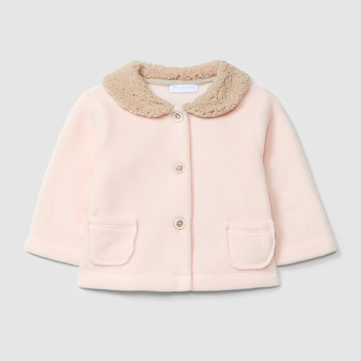 Laranjinha Polar Jas Met Bontenkraag - Roze