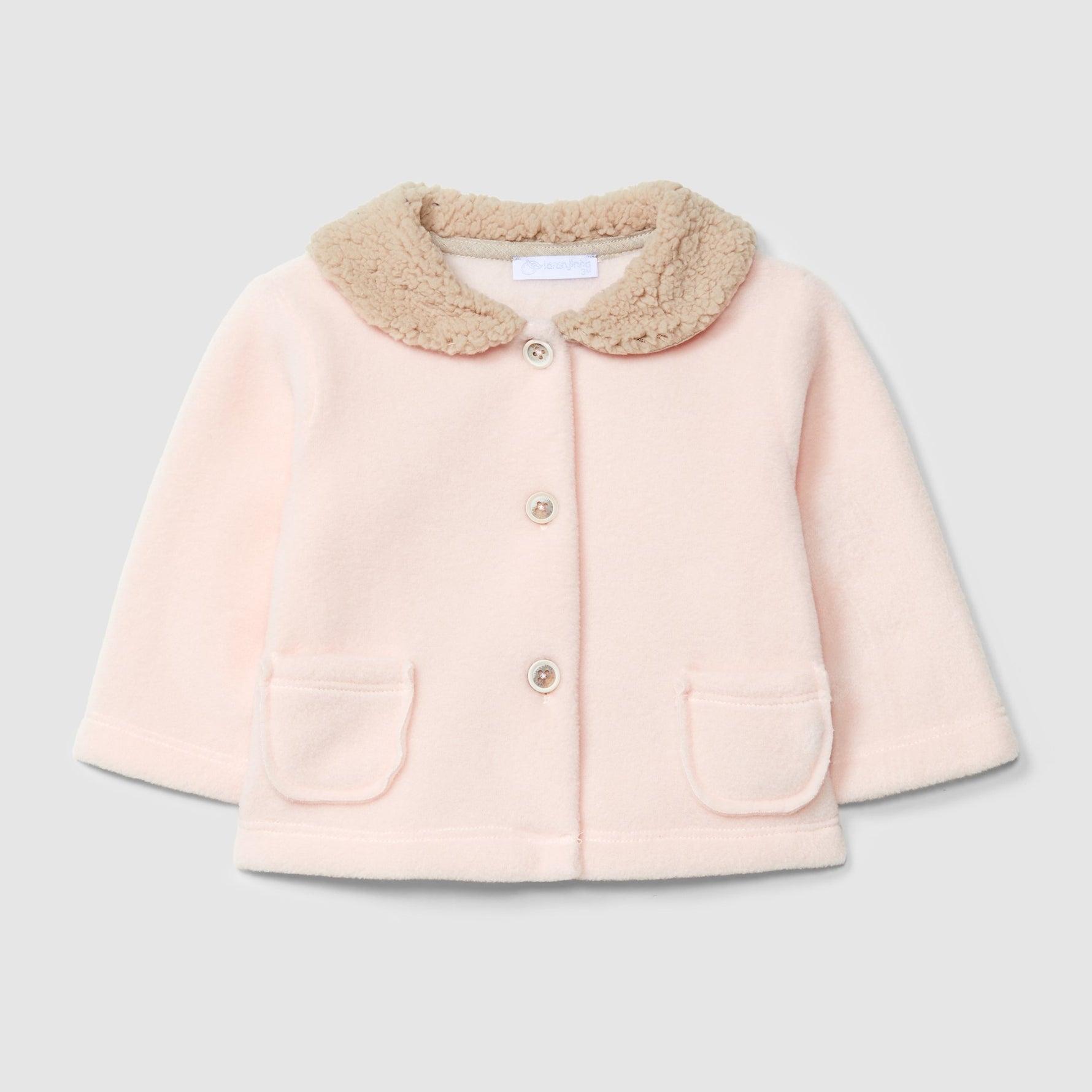 Laranjinha Polar Jas Met Bontenkraag - Roze