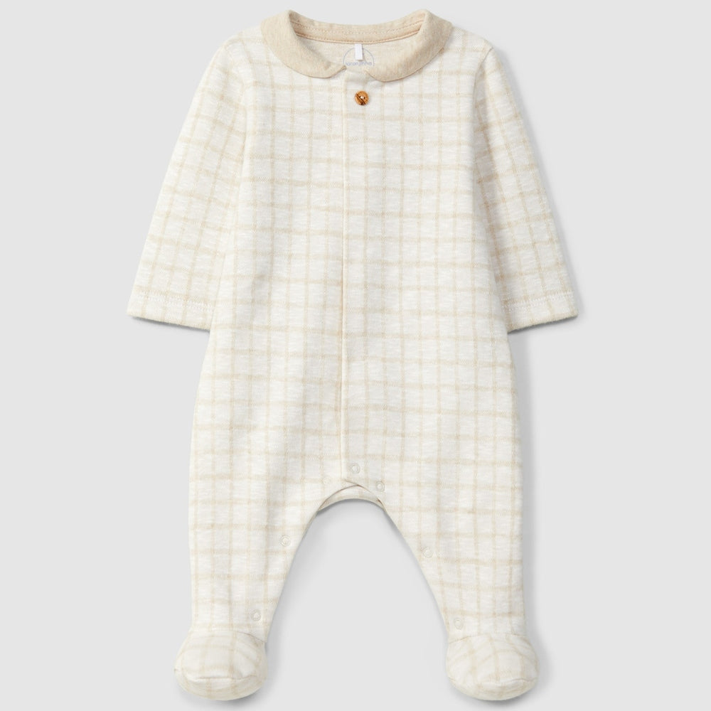 Laranjinha Babygrow Met Ronde Kraag - Zand