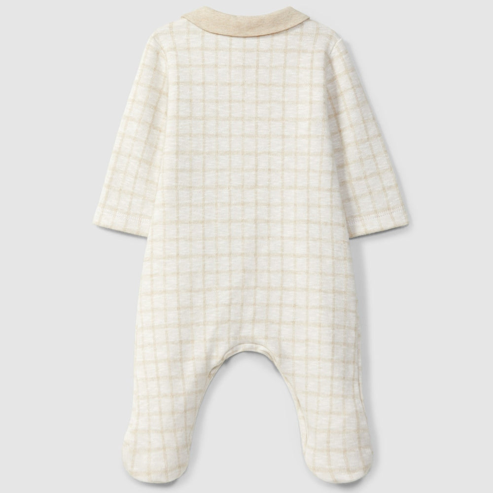 Laranjinha Babygrow à col rond - sable