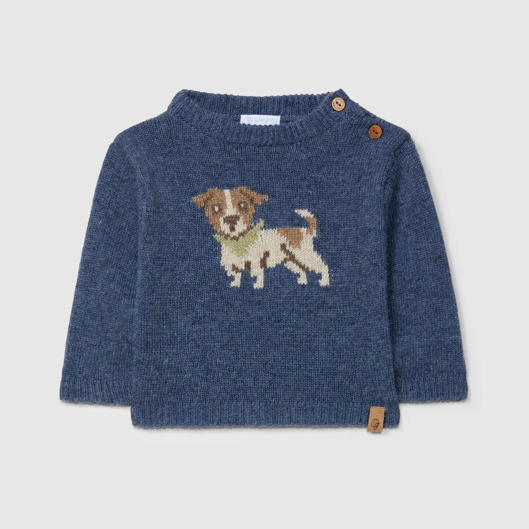 Laranjinha Gebreide Jacquard Trui - Indigo