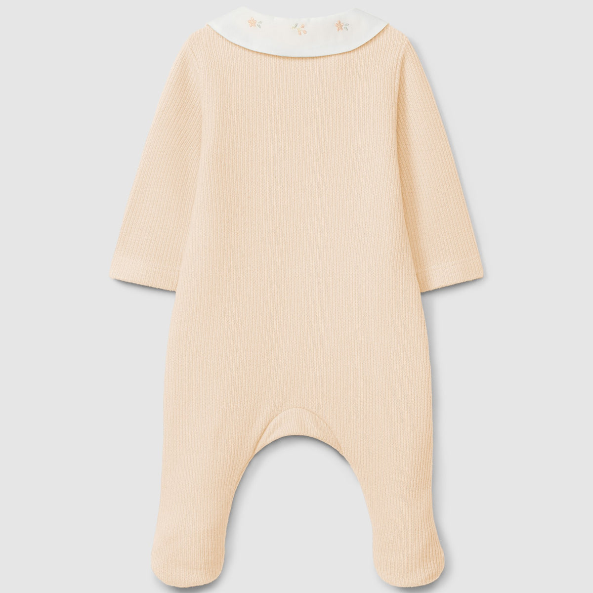 Laranjinha Babygrow Met Geborduurde Kraag - Zalm