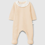 Laranjinha Babygrow Met Geborduurde Kraag - Zalm