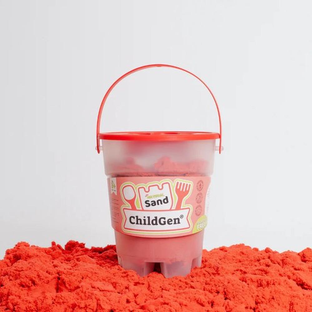 ChildGen Magic sand 500gr met zandvormpje - Rood