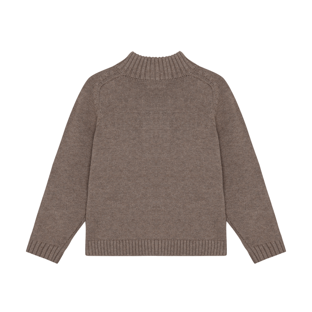 HUTTEliHUT Pull tricoté en laine - Cinder Mélange